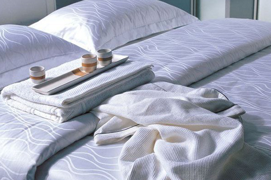Premium quality hotel bed linens