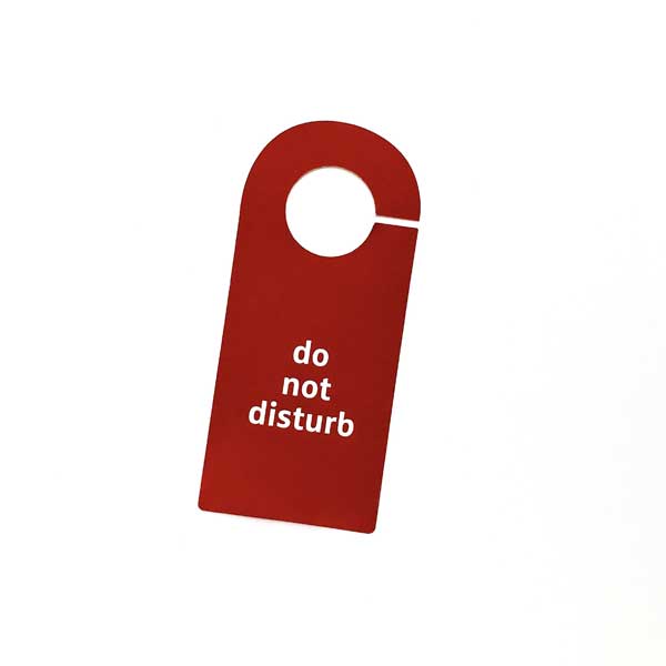 Do not disturb door sign